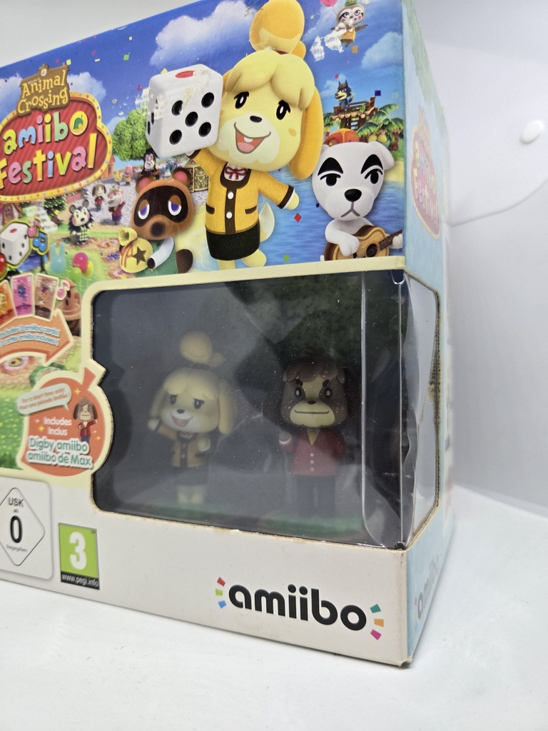 Pack amiboo festival isabelle+digby+jeux +carte 